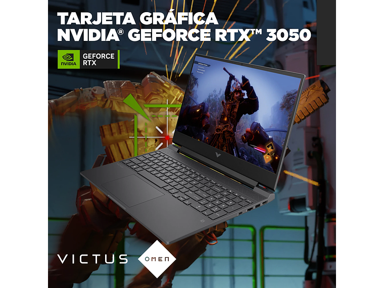 NOTEBOOK HP 15-FB2015LA R5-8645 16G 1TB 15 RTX 3050 5