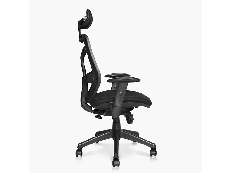 SILLA OFICINA IDENTITY BASE NYLON C/CABECERO NEGRO FORM 3