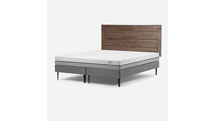 CAMA EUROPEA PRATTA 2 PLAZAS BD PATA ACERO+ RESPALDO SICILIA