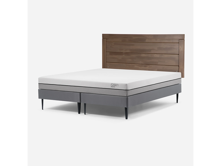 CAMA EUROPEA PRATTA 2 PLAZAS BD PATA ACERO+ RESPALDO SICILIA 2