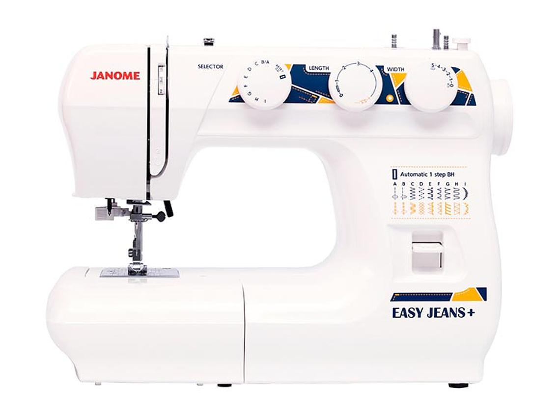 COMBO JANOME MAQUINA DE COSER EASY JEANS PLUS + OVERLOCK 8002D 5
