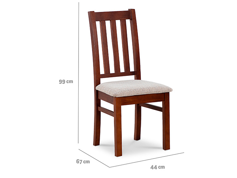 JUEGO DE COMEDOR CIC ÑUBLE 4 SILLAS CARAMELO BEIGE 3