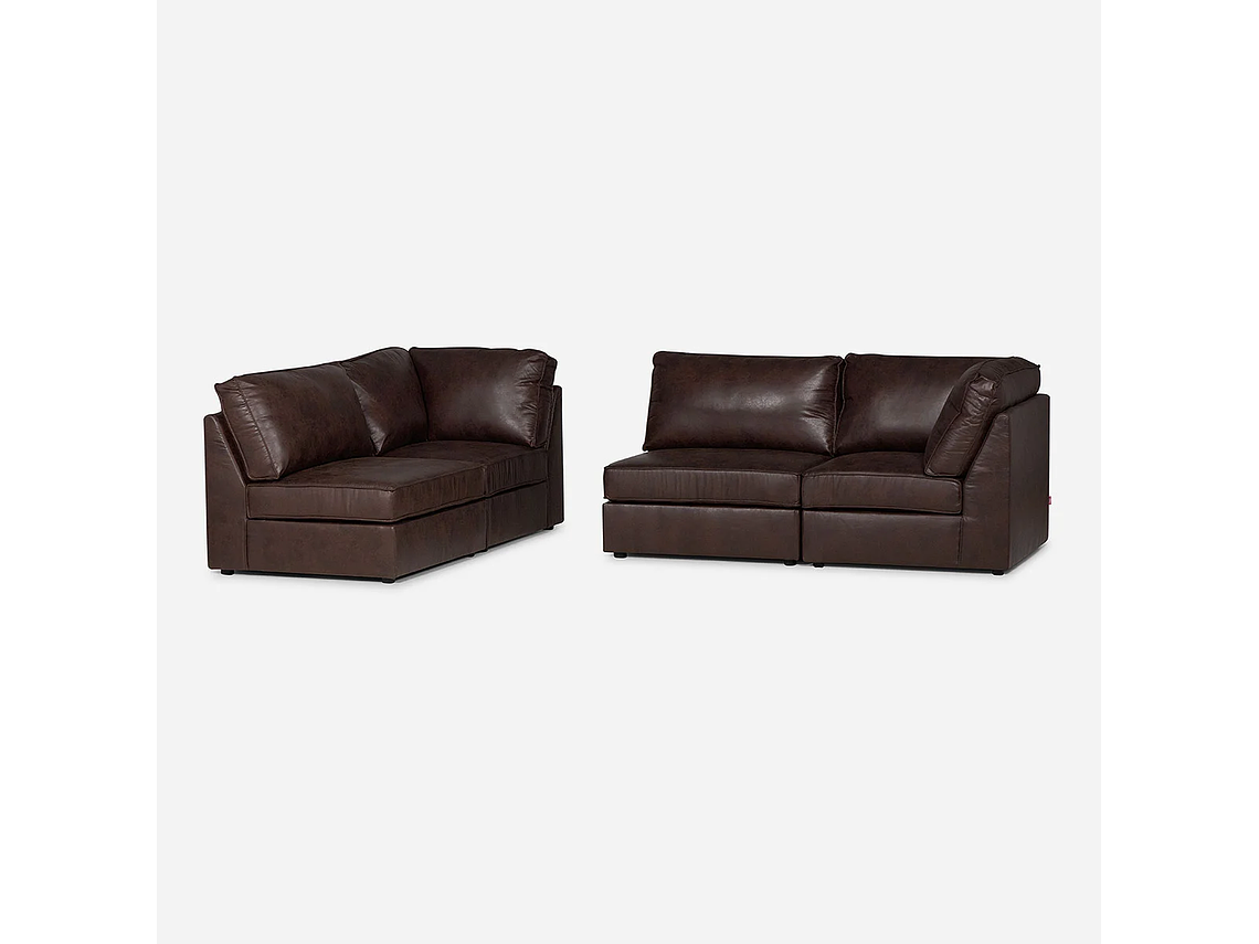 SOFÁ ROSEN CHARLY MARRÓN MODULAR 4 PIEZAS 4