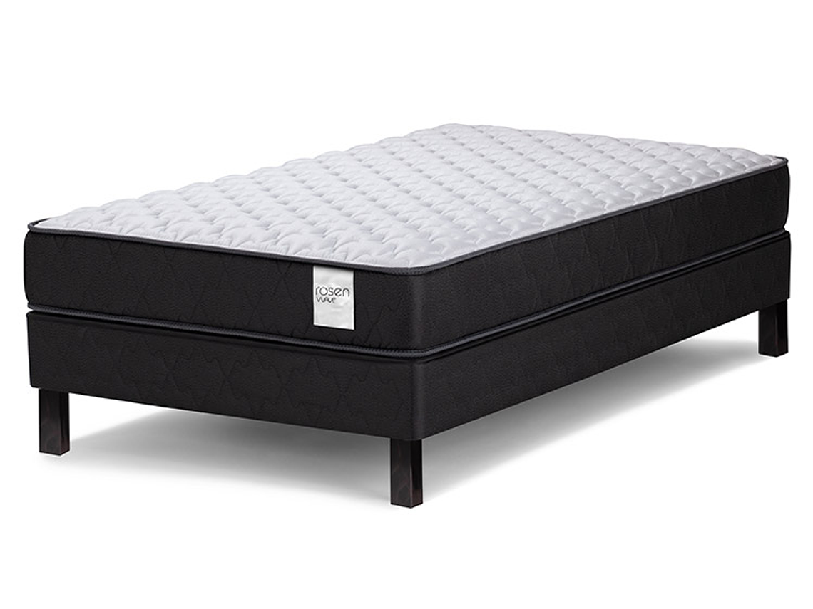 JUEGO DE DORMITORIO ROSEN CAMA EUROPEA WAVE 1 PLAZA + RESPALDO TABOR GRAFITO 4