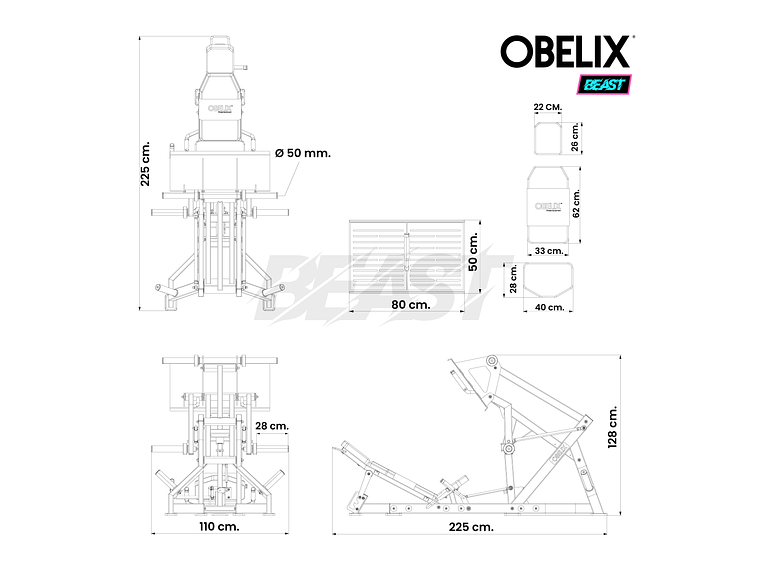 Prensa Pivote Beast | Obelix 4