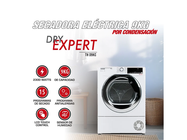 SECADORA ELE CTRICA 9 KG POR CONDENSACION 8