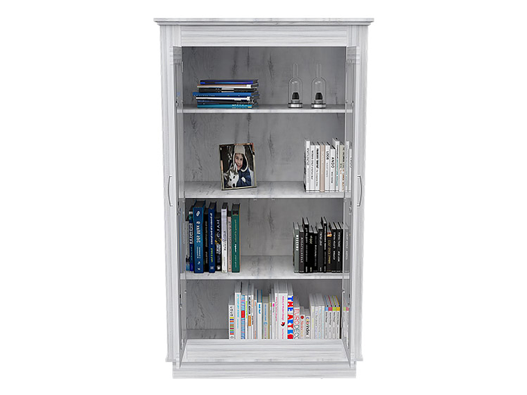 VITRINA TUHOME ALCAMO WHITE CHIC 2 PUERTAS BLANCO 9