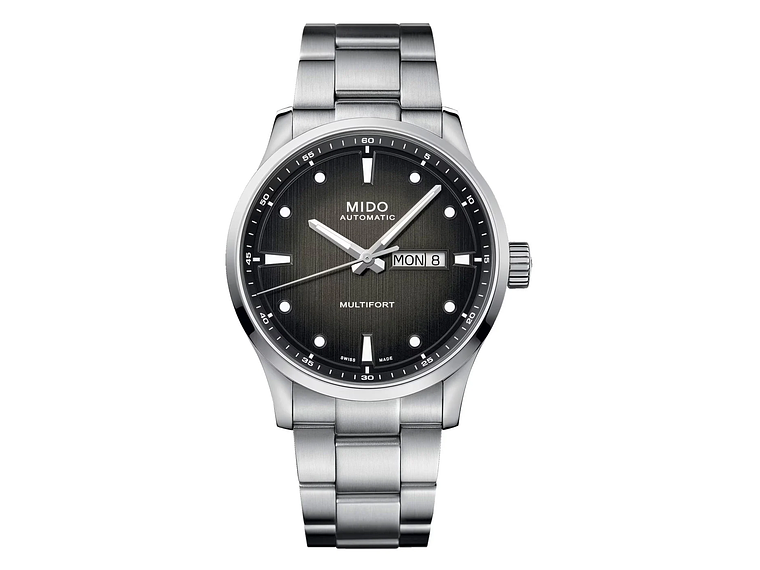 RELOJ MIDO MULTIFORT M ACERO EN COLOR NEGRO 1