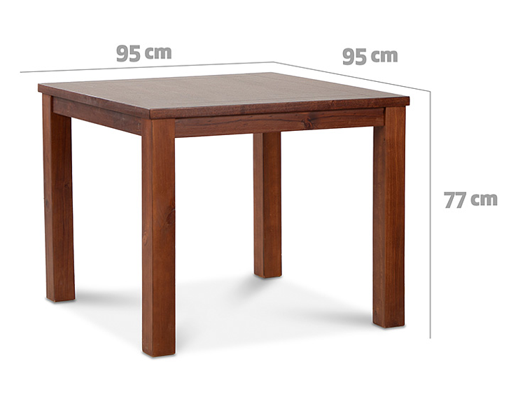 JUEGO DE COMEDOR CIC ÑUBLE 4 SILLAS CARAMELO BEIGE 12