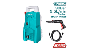 HIDROLAVADORA INDUSTRIAL - 1300PSI - 16800/MIN - 1200W TOTAL COLOR TURQUESA