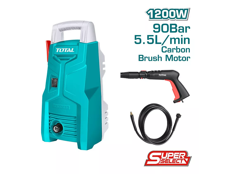 HIDROLAVADORA INDUSTRIAL - 1300PSI - 16800/MIN - 1200W TOTAL COLOR TURQUESA 2