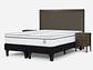 CAMA EUROPEA NEO PLUS KING BD + RESPALDO NOLITA CAFÉ+VELADOR - Miniatura 2