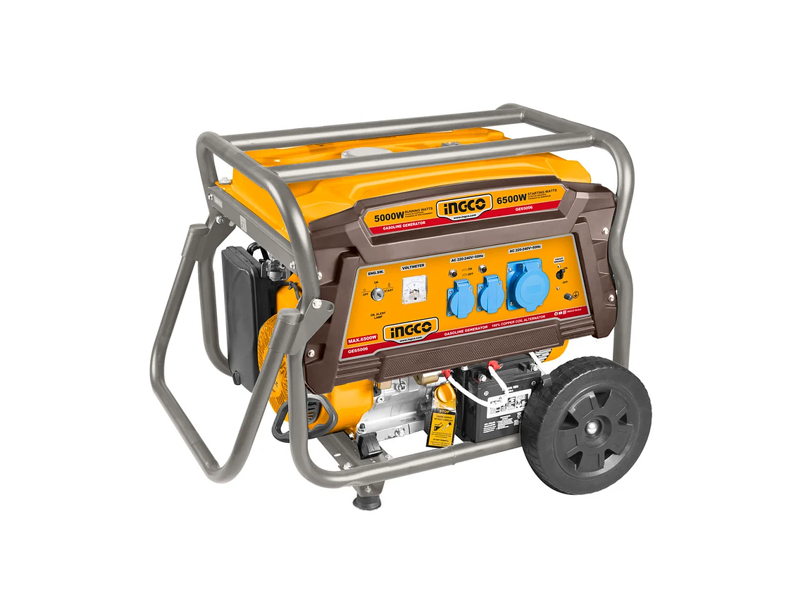 GENERADOR A GASOLINA INDUSTRIAL 6,5KW INGCO GE65006 3