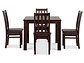 JUEGO DE COMEDOR CIC ÑUBLE 4 SILLAS CHOCOLATE NEGRO - Miniatura 3