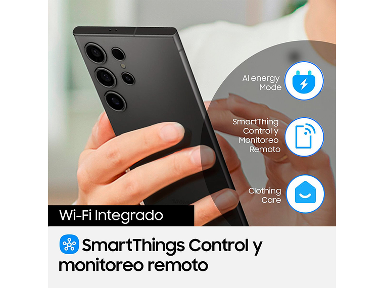 SECADORA DE ROPA SAMSUNG BOMBA DE CALOR 9KG SMARTTHINGS DV90CGC2A0AEZS 4