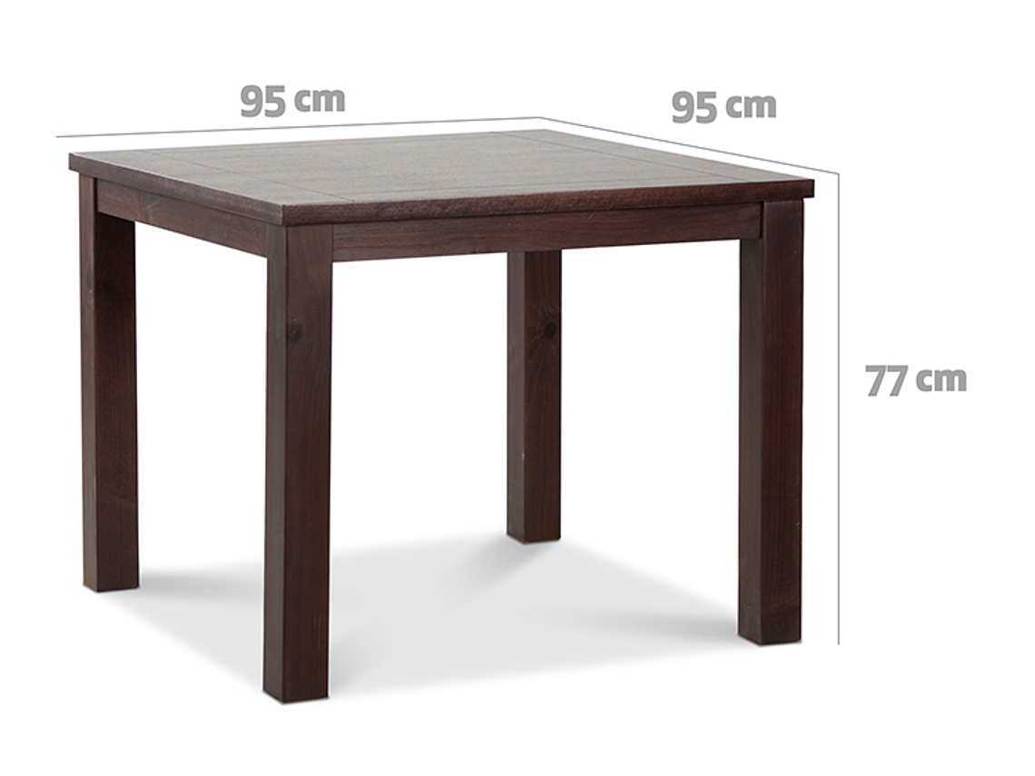 JUEGO DE COMEDOR CIC ÑUBLE 4 SILLAS CHOCOLATE NEGRO 4