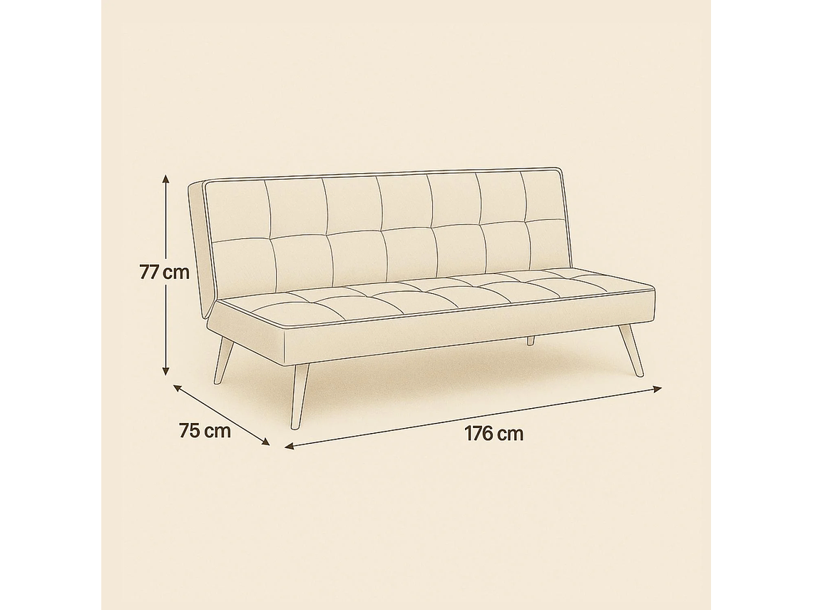 FUTON SOFA CAMA GRECIA GRIS 5