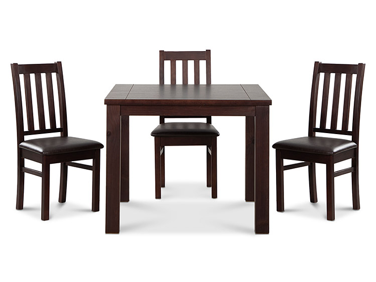 JUEGO DE COMEDOR CIC ÑUBLE 4 SILLAS CHOCOLATE NEGRO 6