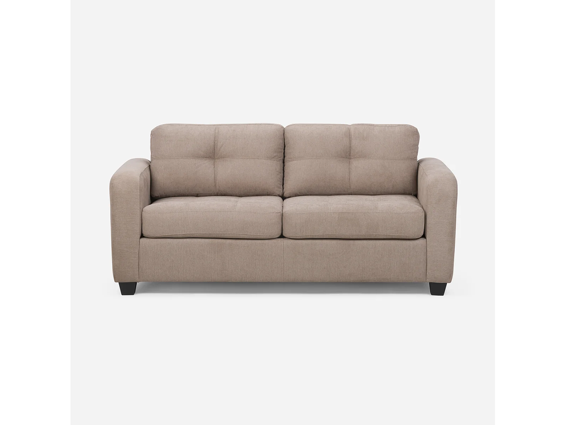 SOFÁ CAMA ROSEN VALENTINO 2 CUERPOS CAFE CLARO VISÓN 2