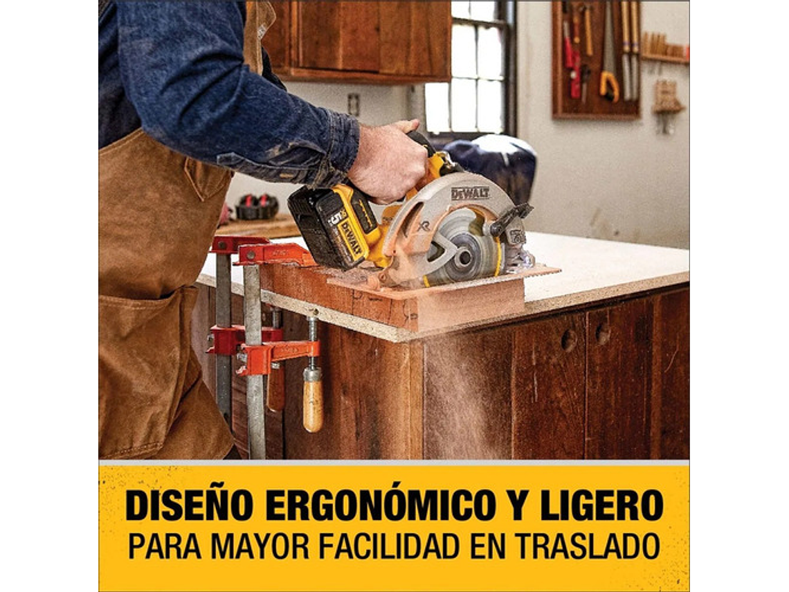 SIERRA DEWALT CIRCULAR 7 1/4 20 V XR DCS570B SIN BATERIAS METAL 8