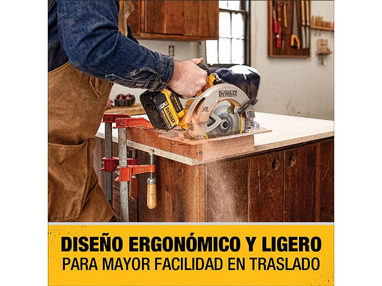 SIERRA DEWALT CIRCULAR 7 1/4 20 V XR DCS570B SIN BATERIAS METAL 8