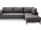 SOFÁ SECCIONAL ROSEN ROXTON DERECHO 2 CUERPOS CARBON CHARCOAL - Miniatura 1