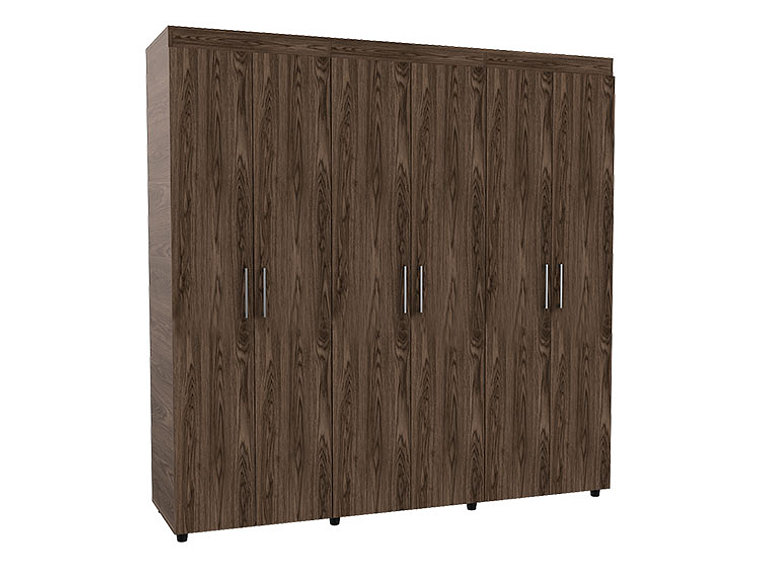 CLOSET TUHOME AMATISTA 6 PUERTAS 2 CAJONES COÑAC 1
