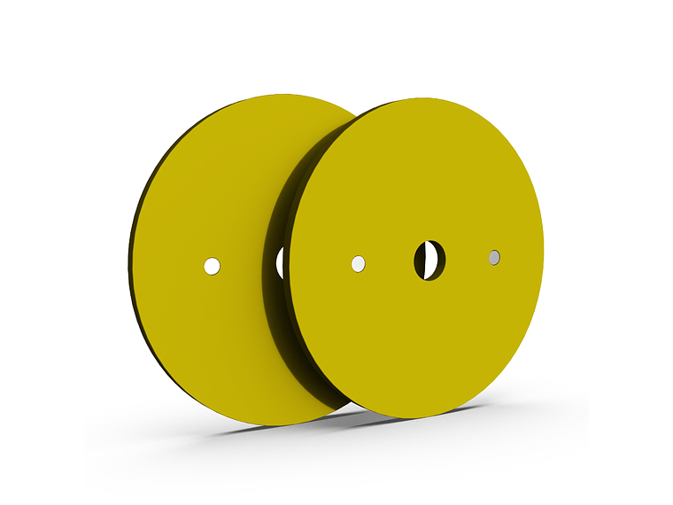 Par Discos Calibrados Powerlifting 15kg Amarillo | XMASTER 2