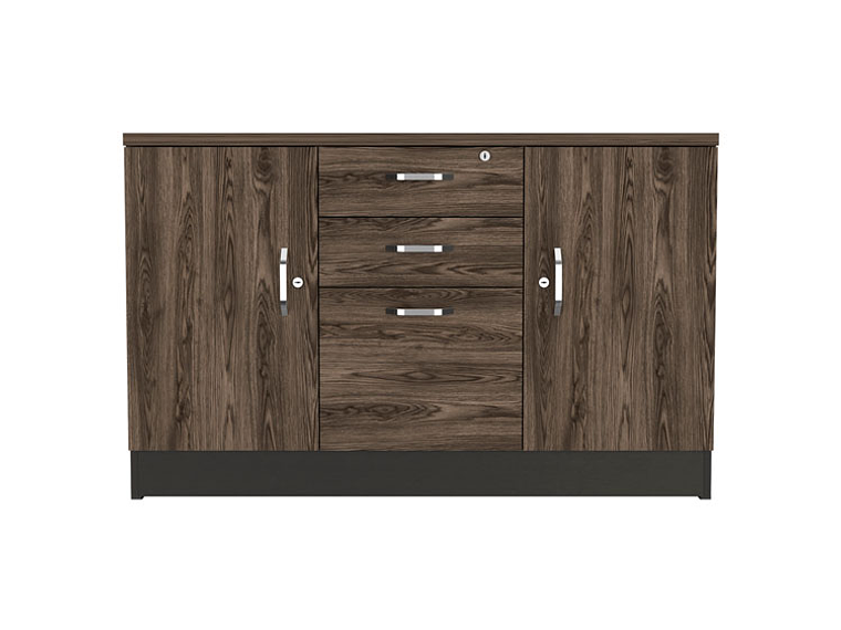 BUFFET TUHOME HOME OFF SOFT 14 PUERTAS 2 CAJONES NEGRO 1