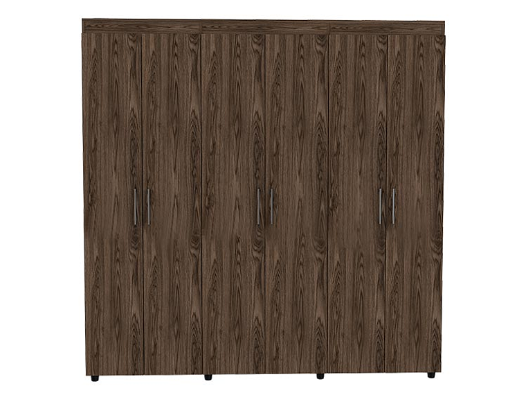 CLOSET TUHOME AMATISTA 6 PUERTAS 2 CAJONES COÑAC 2