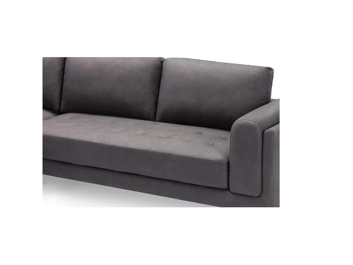 SOFÁ SECCIONAL ROSEN ROXTON DERECHO 2 CUERPOS CARBON CHARCOAL 4