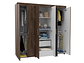 CLOSET TUHOME AMATISTA 6 PUERTAS 2 CAJONES COÑAC - Miniatura 4