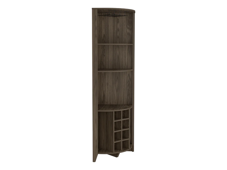 BAR FMFURNITURE ESQUINERO 8 BOTELLEROS Y PORTACOPAS FM 002O CAFE 1