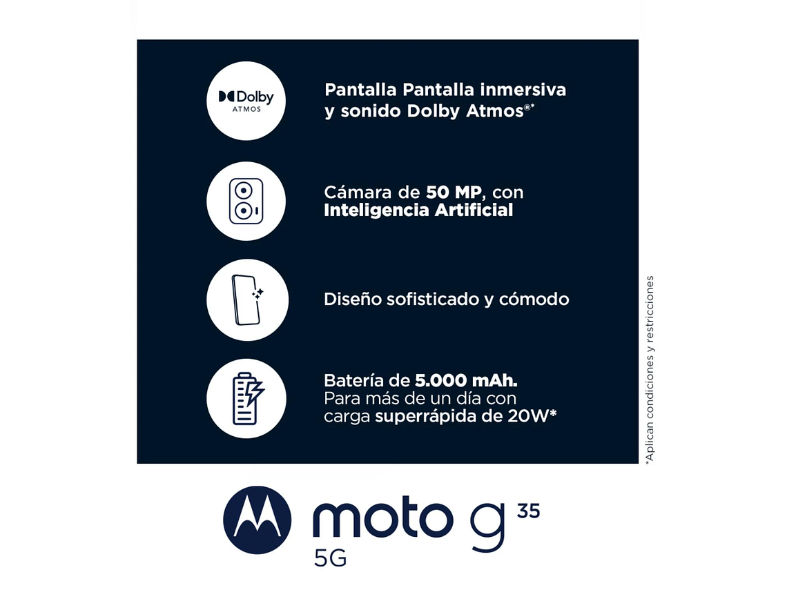 MOTO G35 5G GRIS 4+128GB 6