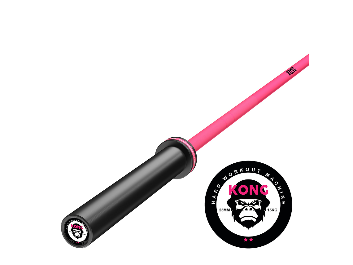 Barra Olímpica Cerakote Pink 15kg | KONG 1