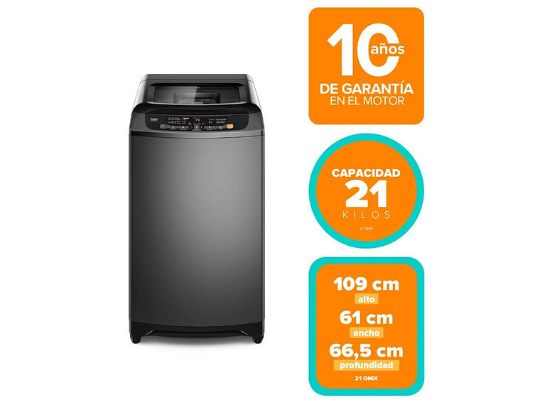 LAVADORA AUTOMÁTICA MADEMSA 21KG CARGA SUPERIOR 21 GRIS ONIX 8