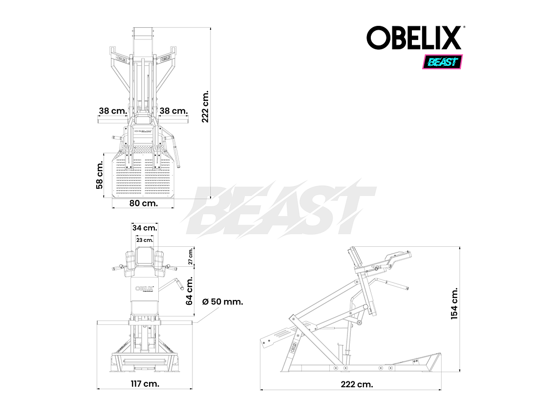 V-Squat Beast | Obelix 3