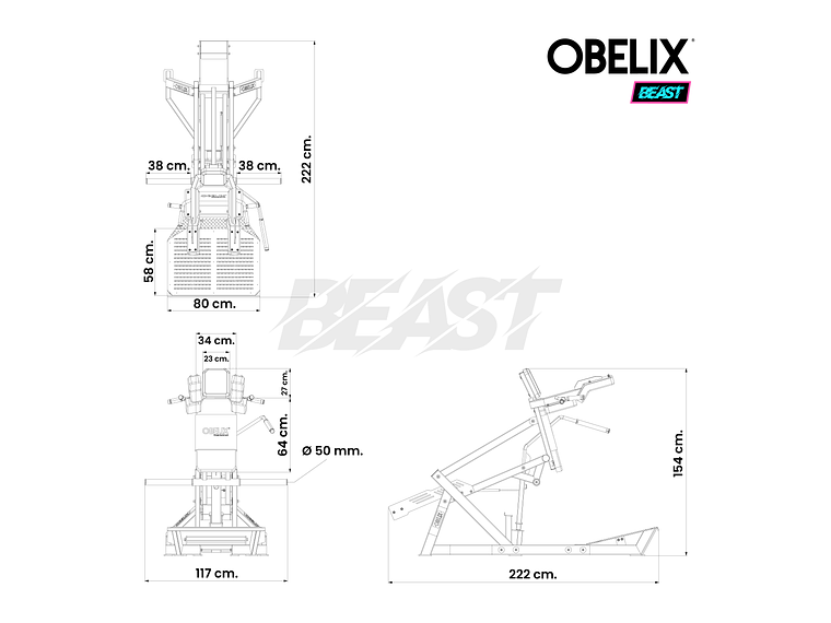 V-Squat Beast | Obelix 3