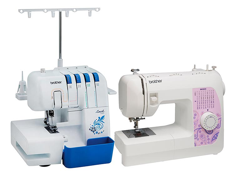 COMBO BROTHER OVERLOCK 3534 + MAQUINA DE COSER BM3850 2