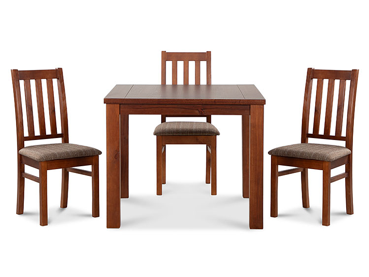 JUEGO DE COMEDOR CIC ÑUBLE 4 SILLAS CARAMELO CAFÉ 8