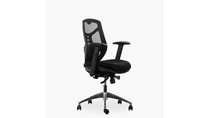 SILLA ESCRITORIO IDENTITY BASE ALUMINIO NEGRO FORM