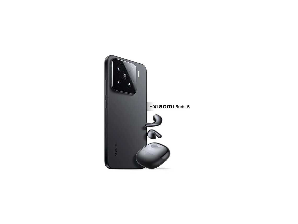 CELULAR XIAOMI 15 NEGRO 12+512 GB + XIAOMI BUDS 5 NEGRO 4
