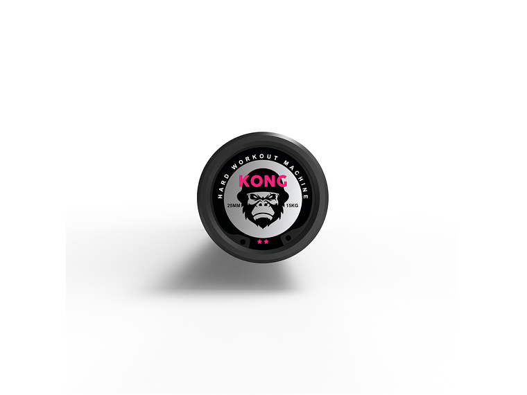 Barra Olímpica Cerakote Pink 15kg | KONG 4