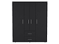 CLOSET TUHOME BARILOCHE ECO WENGUE 15 PUERTAS 2 CAJONES NEGRO - Miniatura 1
