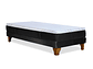 CAMA ZEN TOP SPRING HYBRID TELA NEGRO 1PZA - Miniatura 3
