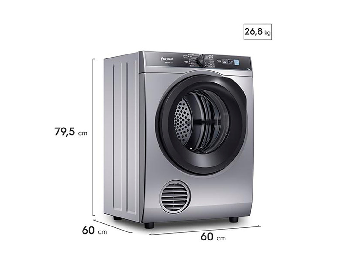 SECADORA DE ROPA POR VENTILACIÓN MADEMSA PREMIUM CARE PRO 9D 9KG GRIS 2