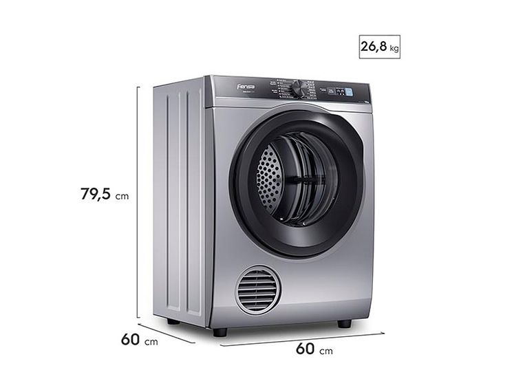 SECADORA DE ROPA POR VENTILACIÓN MADEMSA PREMIUM CARE PRO 9D 9KG GRIS 2