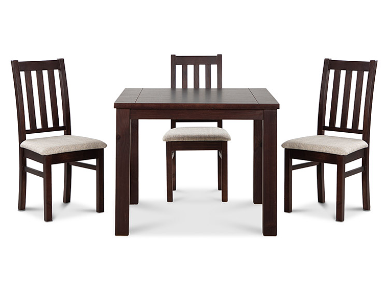 JUEGO DE COMEDOR CIC ÑUBLE 4 SILLAS CHOCOLATE BEIGE 5