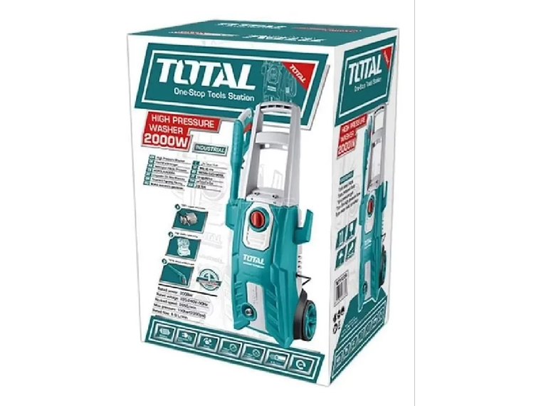 HIDROLAVADORA SEMI-INDUSTRIAL 2000W 150 BAR 2.200 PSI TOTAL 2