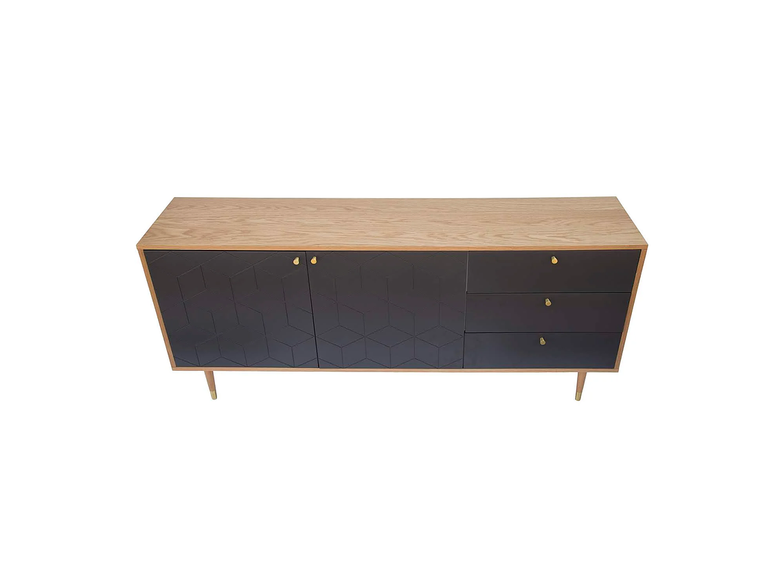 CÓMODA DAVOS CAFÉ/ GRIS | WHITE MARKET 3